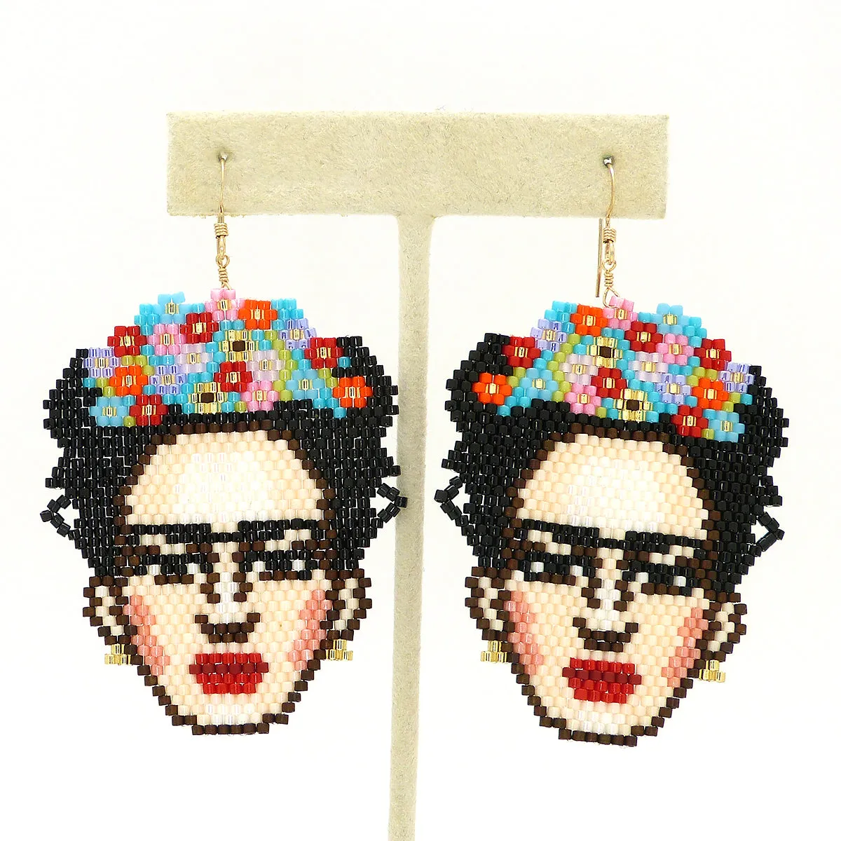 14K Gold Filled Frida Kahlo Inspire Earrings by bara boheme