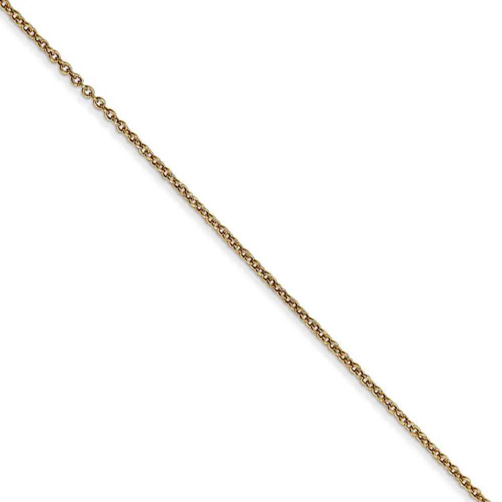 14k Yellow Gold & Rhodium 37mm Textured Butterfly Necklace