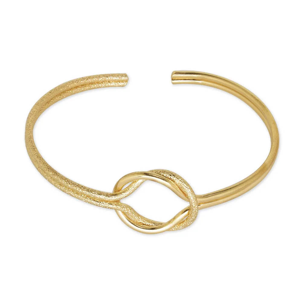 60mm Brass Adjustable Knot bracelet twist knot bracelet bridesmaid knot bracelet tie the knot bracelet custom bracelets plated g