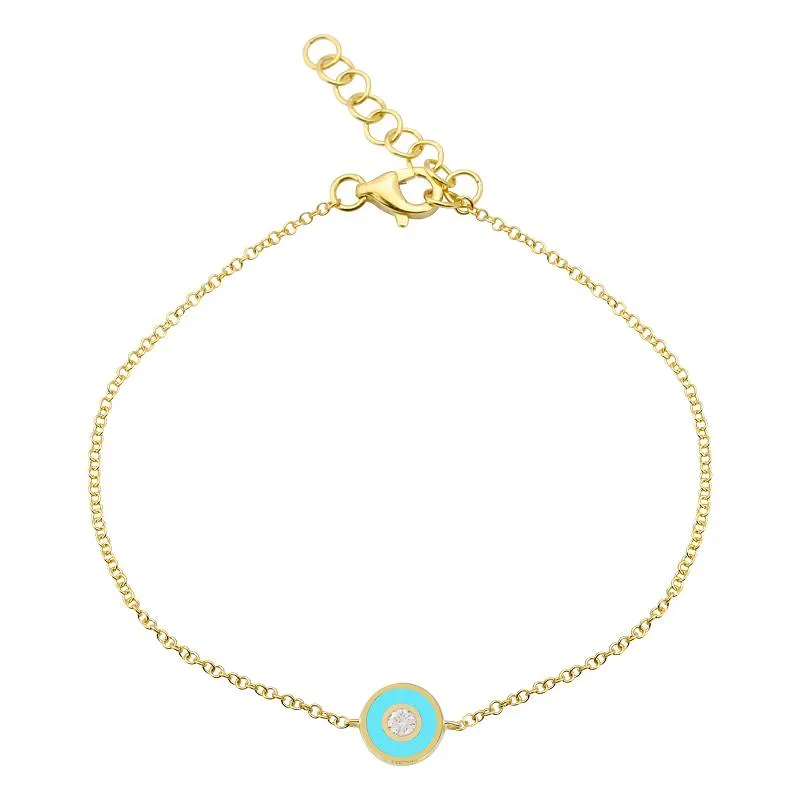 AIMEE Enamel Circle Bracelet