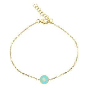 AIMEE Enamel Circle Bracelet