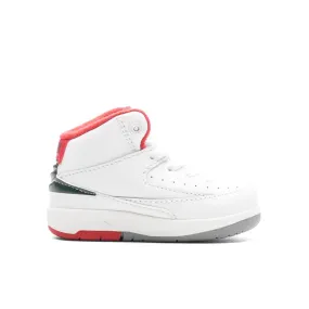 Air Jordan 2 Retro (TD) 'Italy' - White/Fire Red/Fir