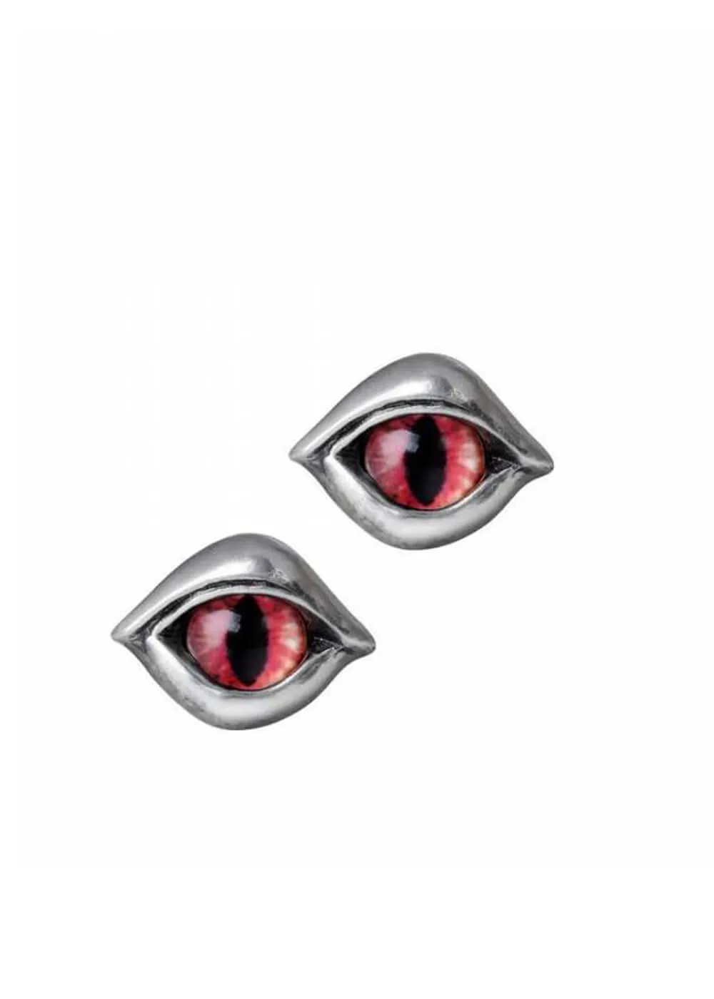 Alchemy Demoneye Stud Earrings Red