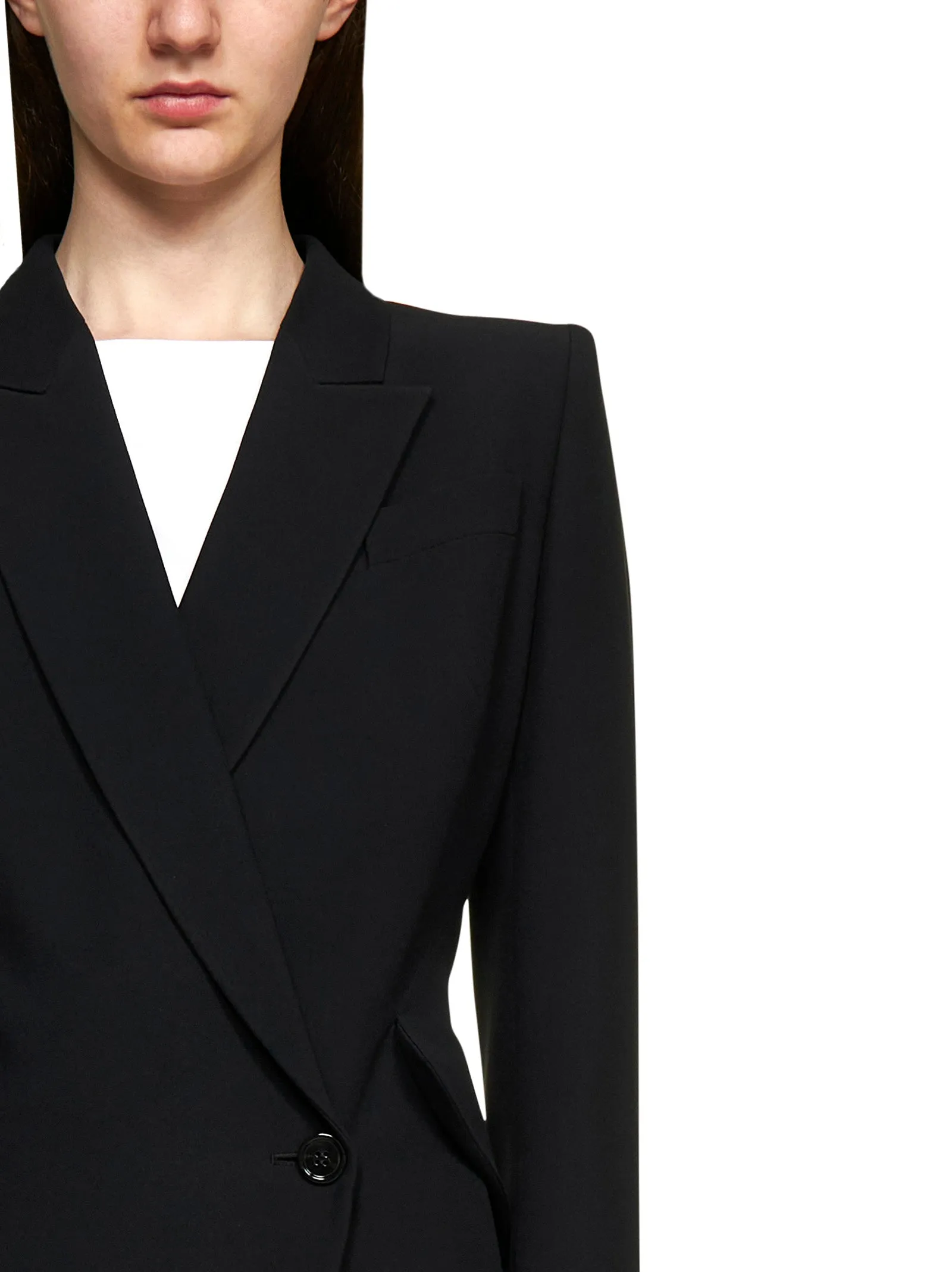 Alexander Mcqueen Asymmetric Blazer