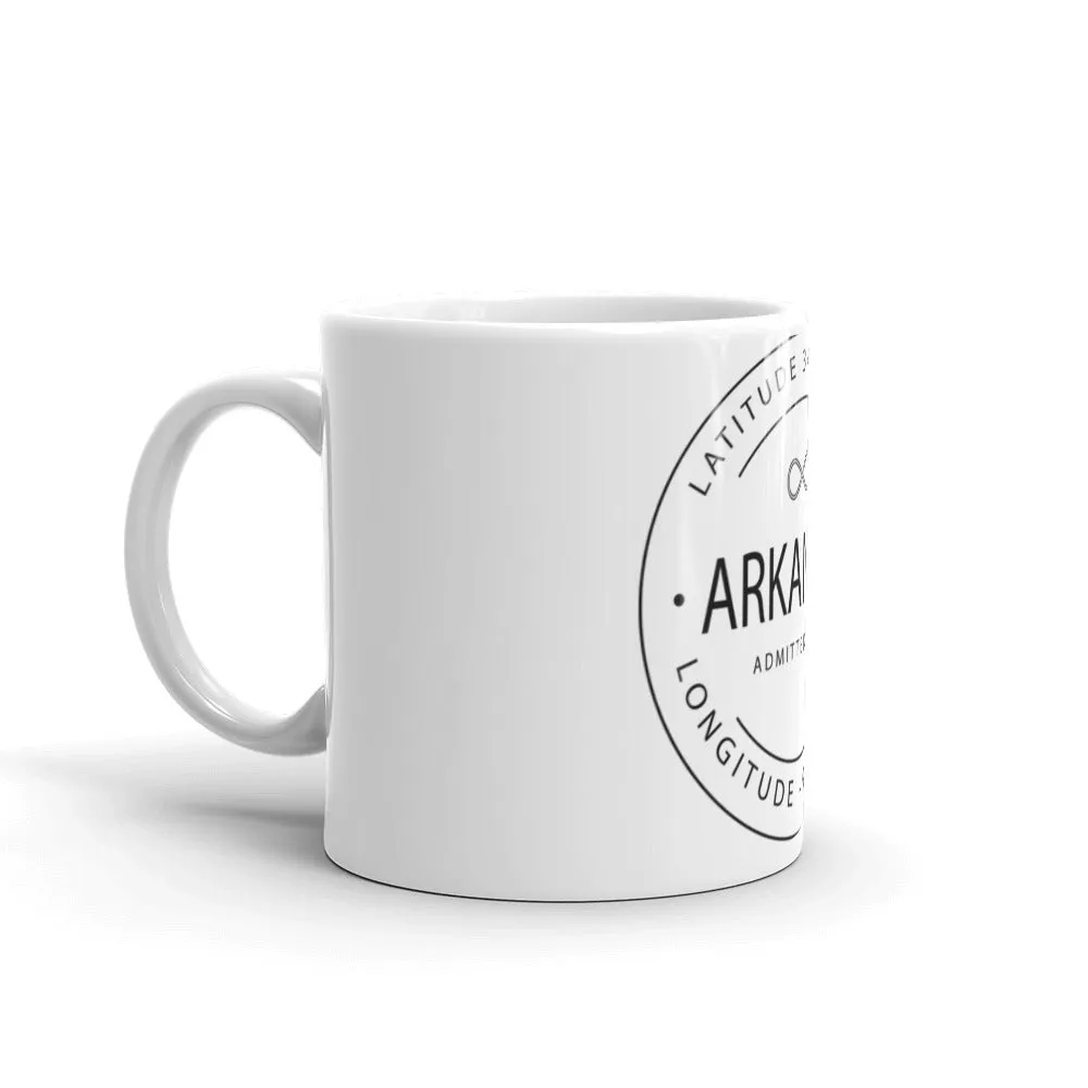 Arkansas - Mug - Latitude & Longitude