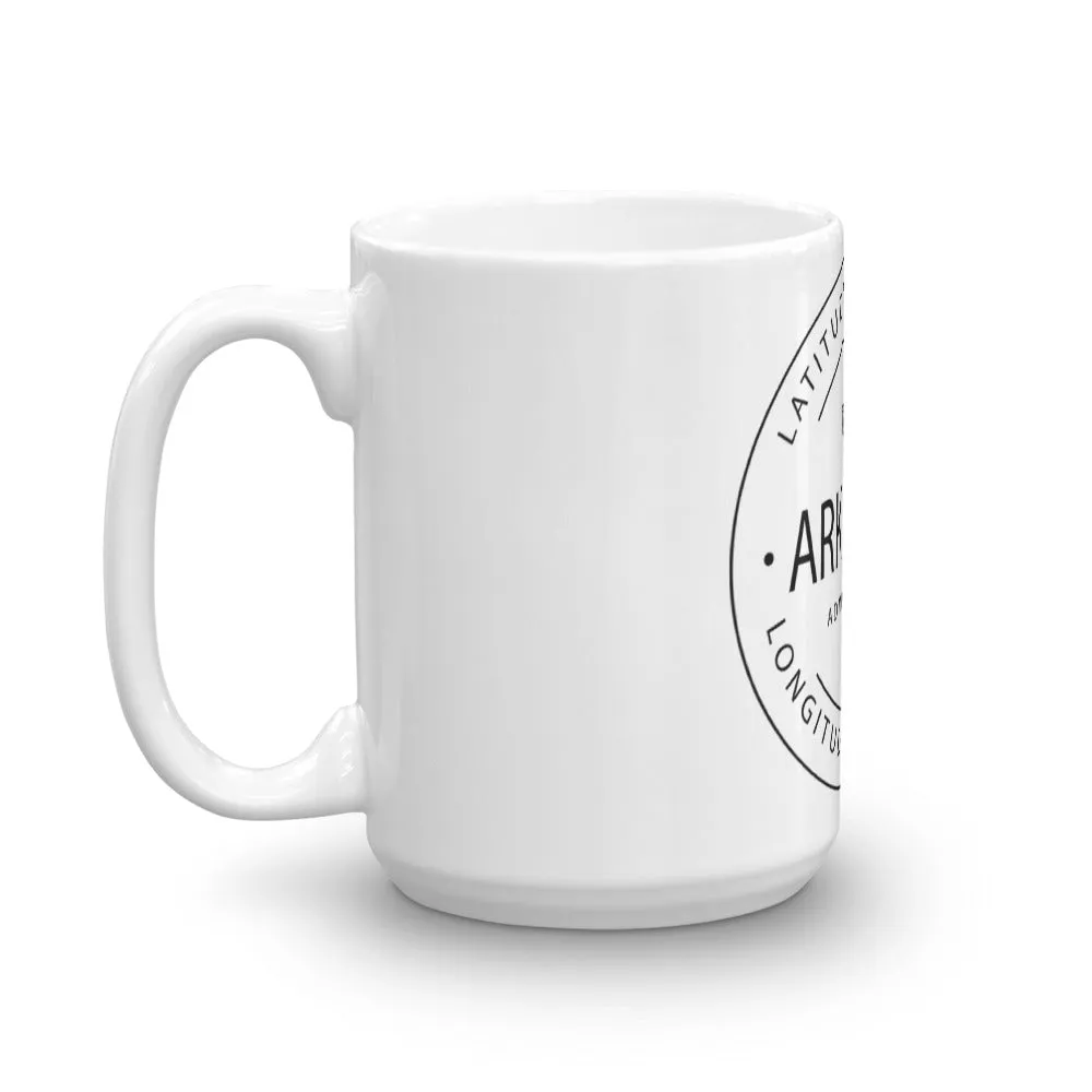 Arkansas - Mug - Latitude & Longitude