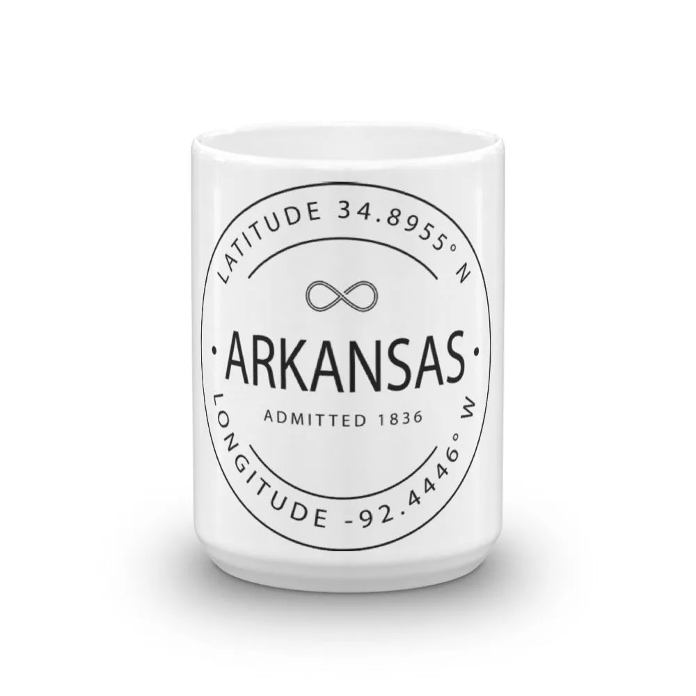 Arkansas - Mug - Latitude & Longitude