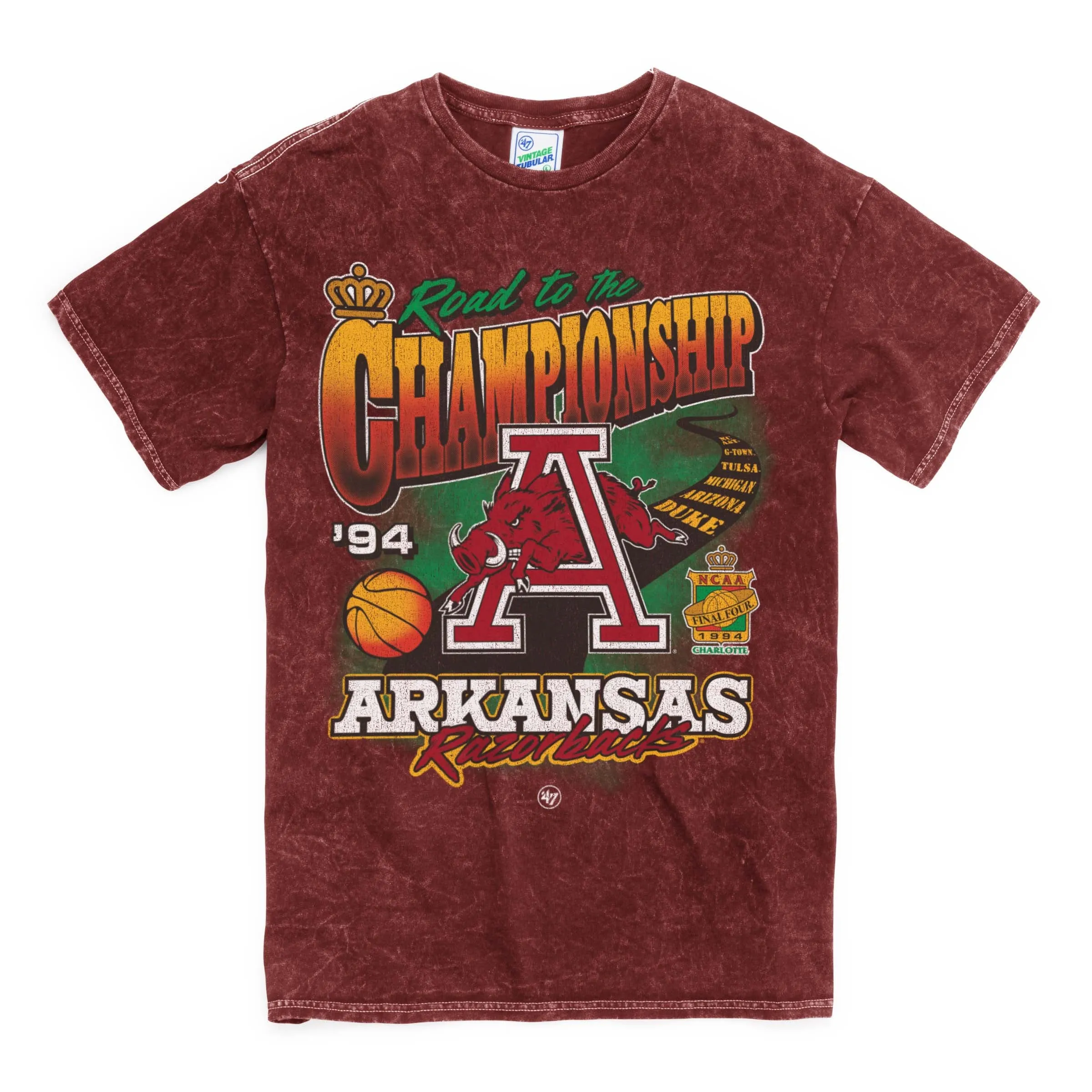 ARKANSAS RAZORBACKS LOCKER '47 VINTAGE TUBULAR TEE