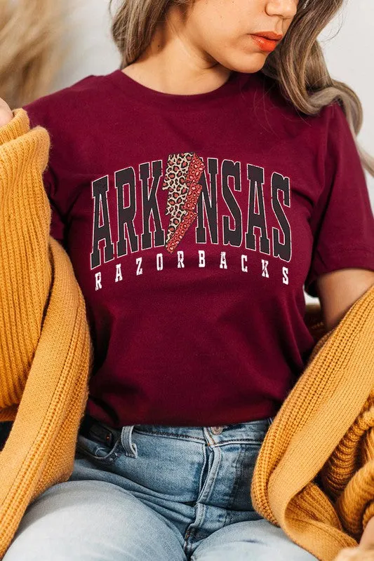 ARKANSAS RAZORBACKS UNISEX SHORT SLEEVE