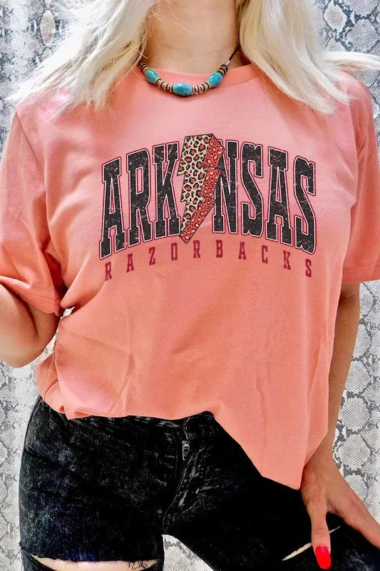 ARKANSAS RAZORBACKS UNISEX SHORT SLEEVE