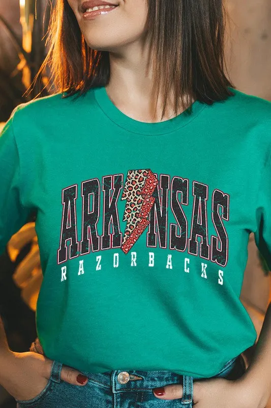 ARKANSAS RAZORBACKS UNISEX SHORT SLEEVE