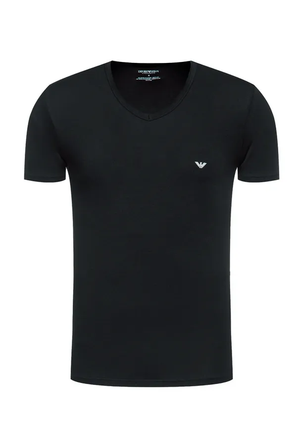 Armani 2-Pack V-Neck Tee Contrast Logo Black/Grey