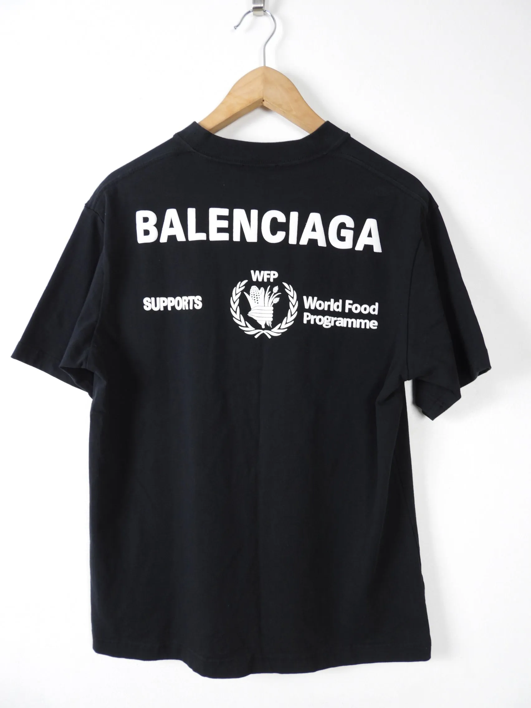 Balenciaga World Food Programme Black Tee - M