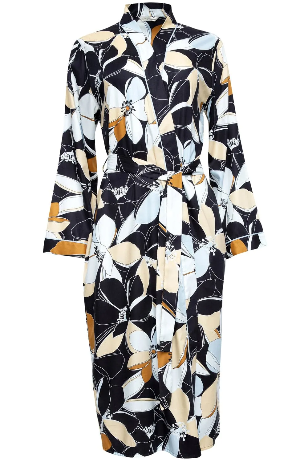 Beth Floral Print Long Dressing Gown