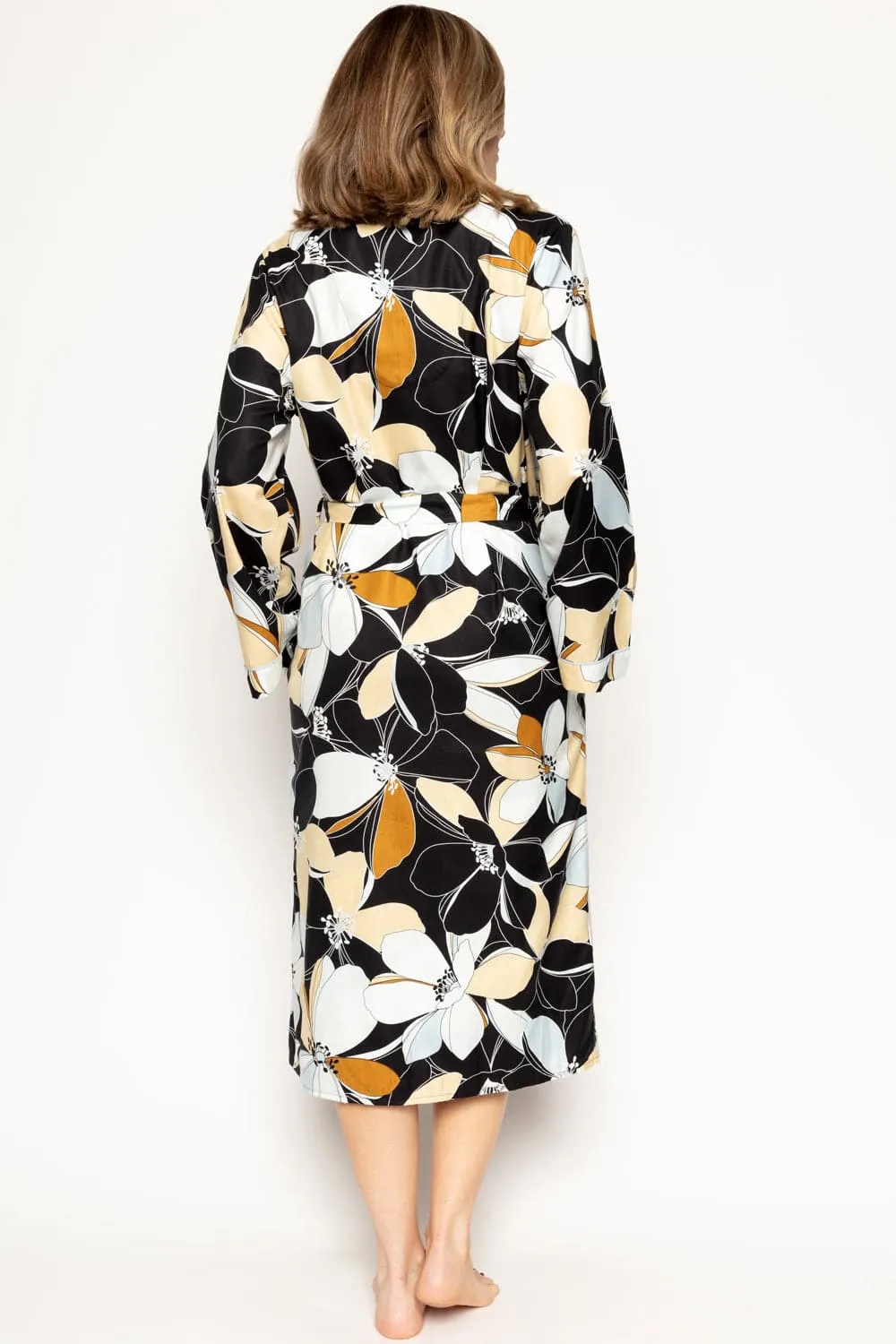 Beth Floral Print Long Dressing Gown