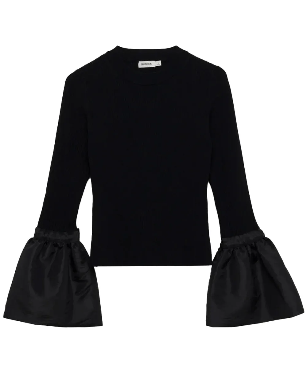 Black Agata Long Sleeve Top