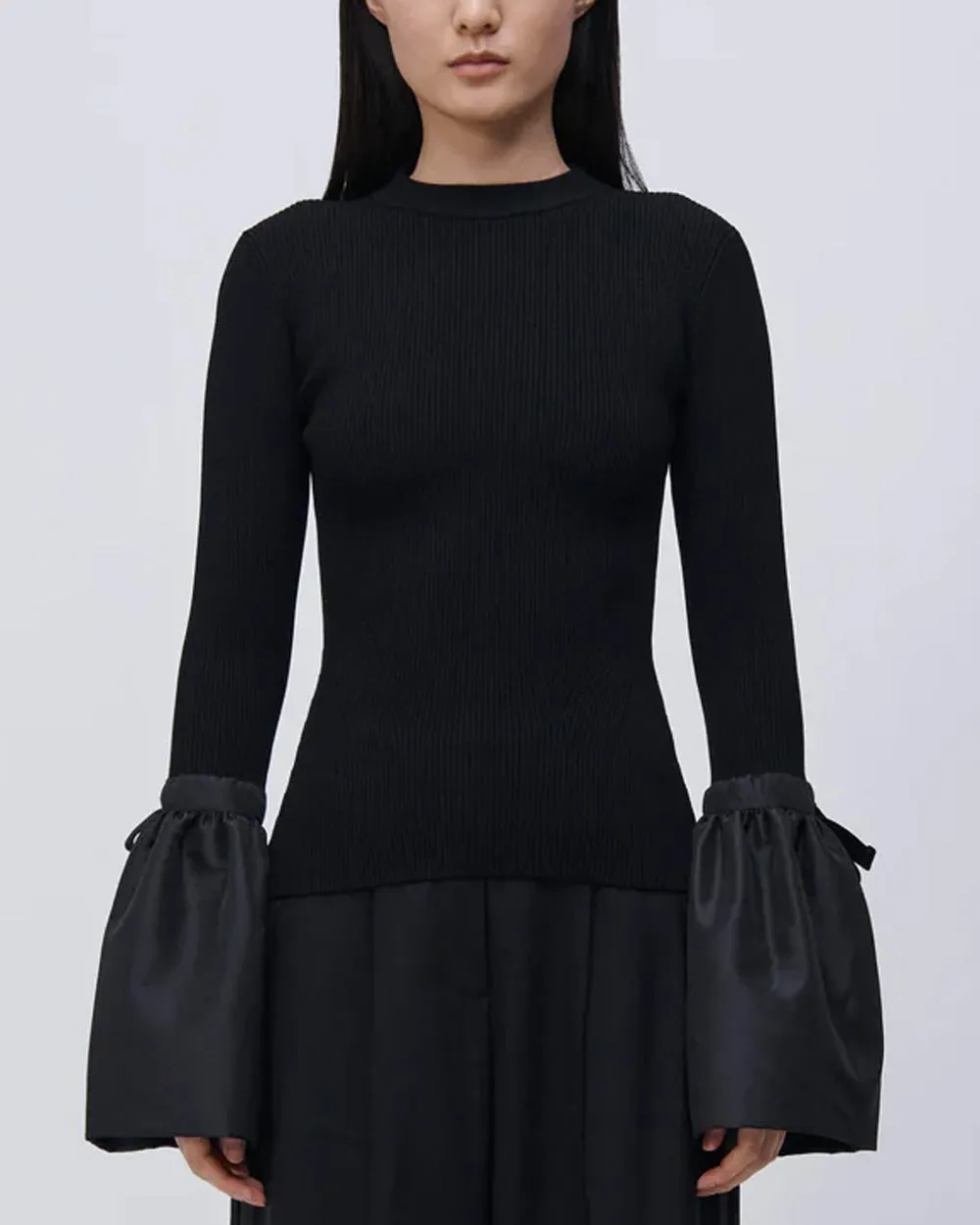 Black Agata Long Sleeve Top