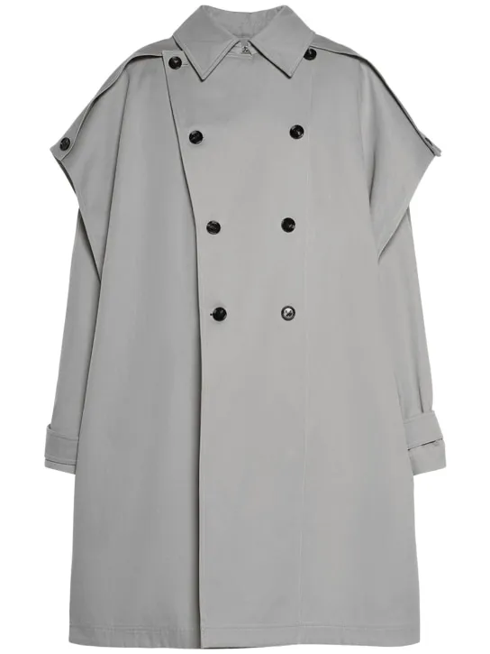 Bottega Veneta   Cotton canvas cape trench coat 