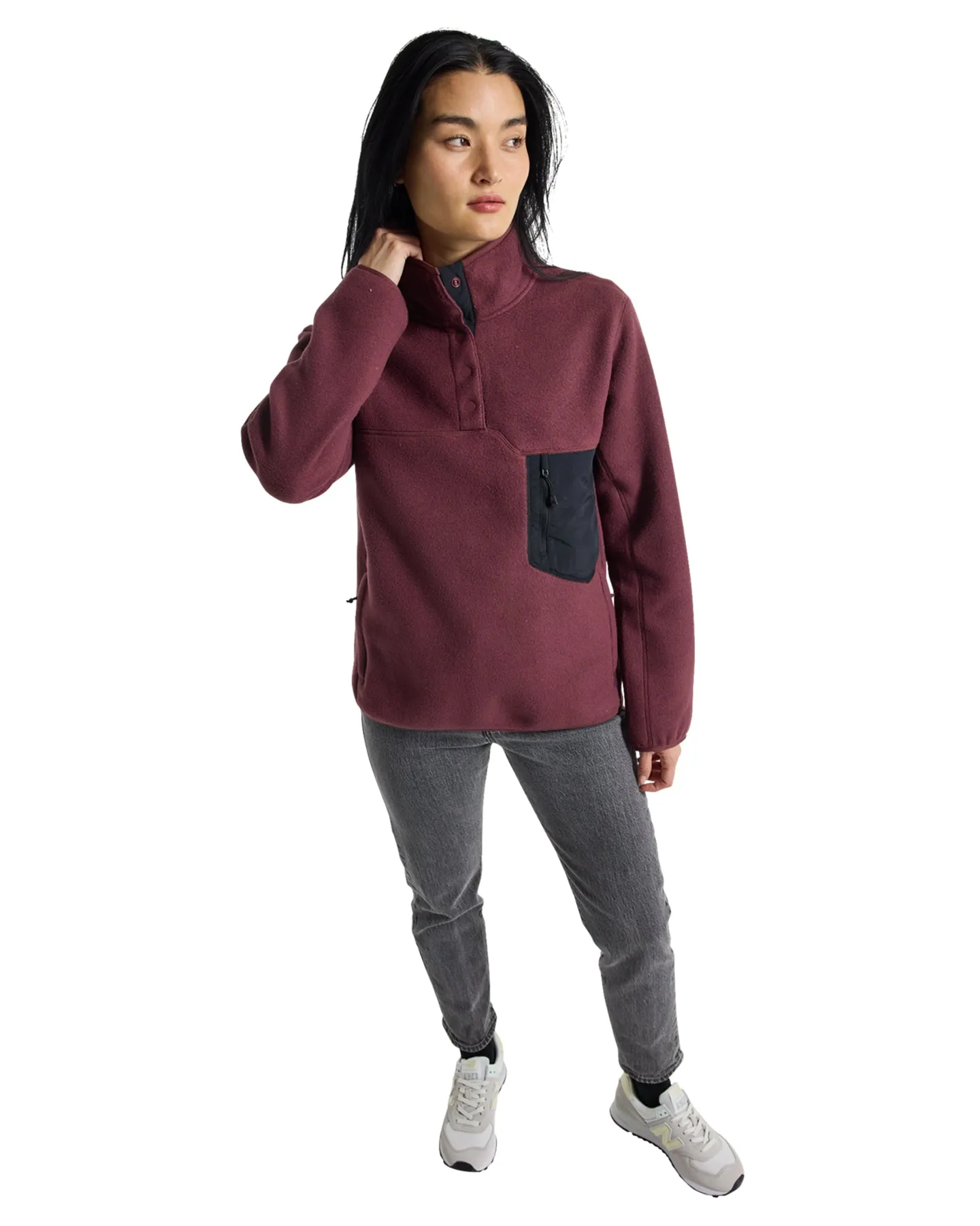 Burton Women's Cinder Fleece Pullover - Almandine