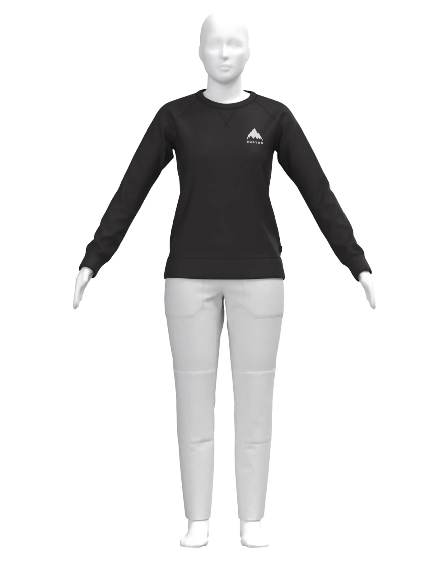 Burton Women's Elite Crewneck - True Black