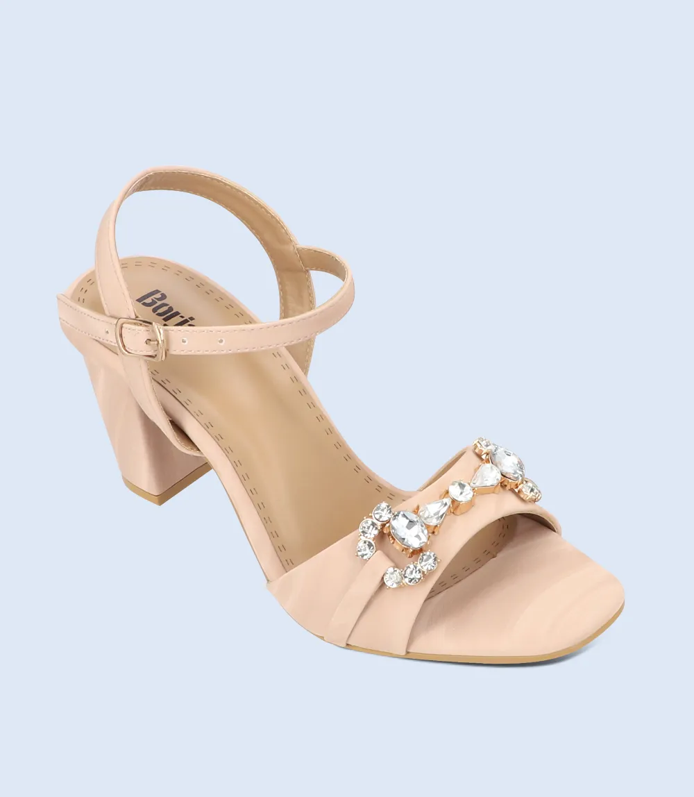 BW9347-TEA PINK-Women Sandal Heel