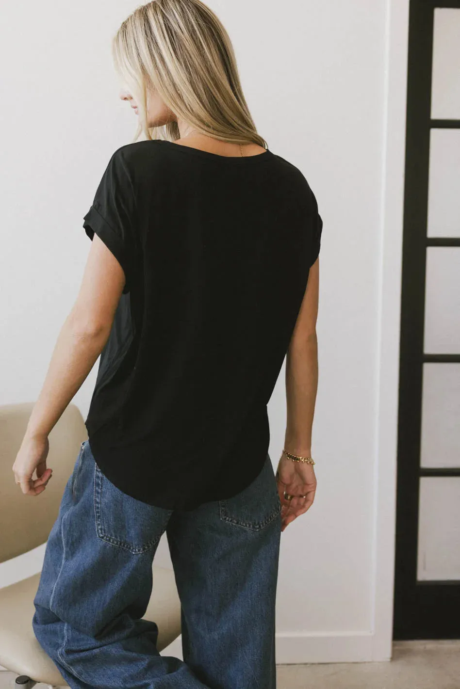 Callie Basic Tee in Black