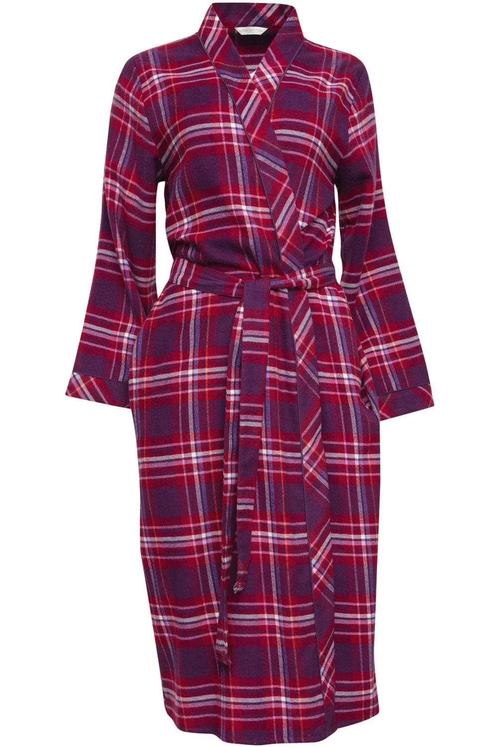 Clarissa Check Long Dressing Gown