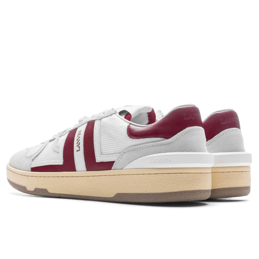 Clay Low Top - White/Burgundy