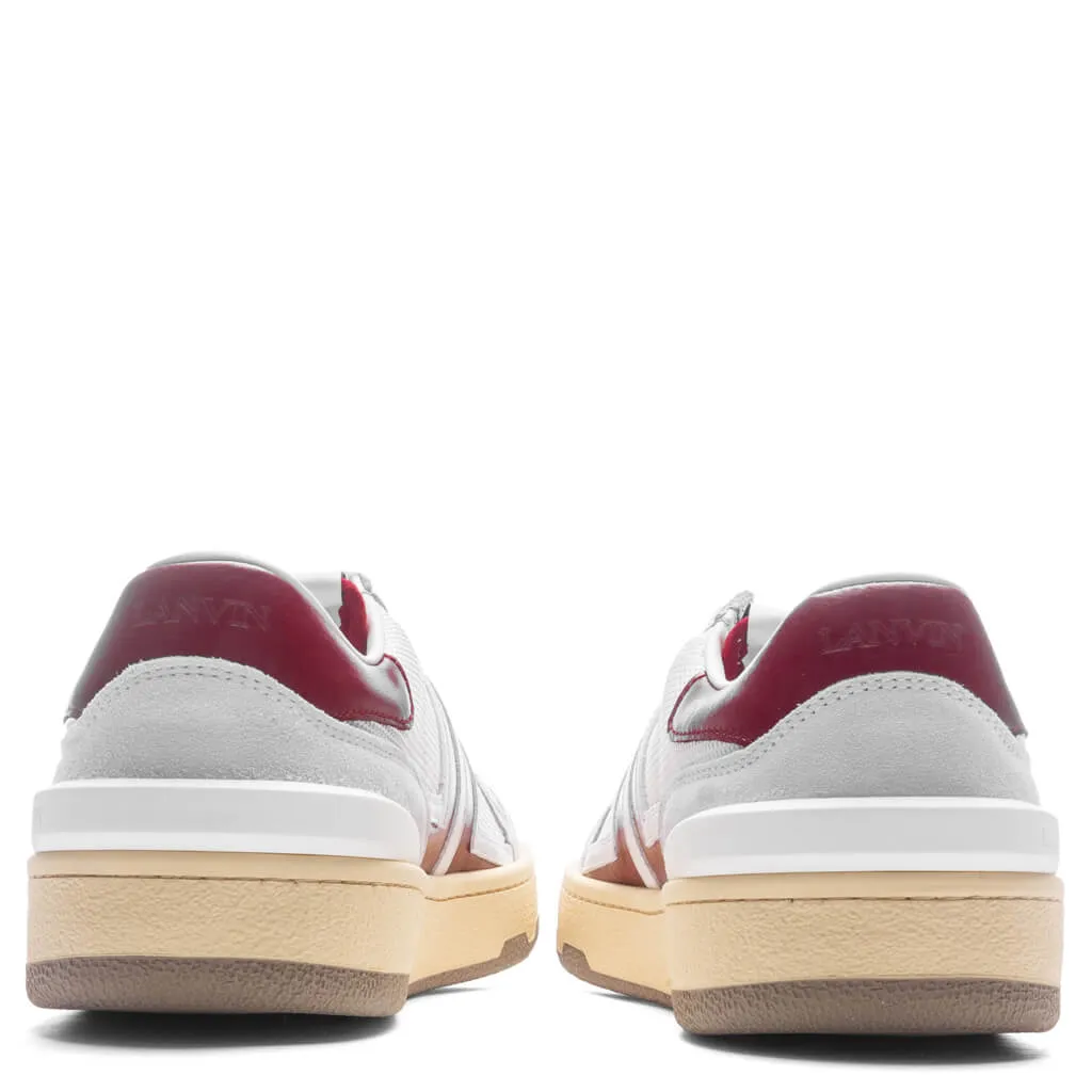 Clay Low Top - White/Burgundy