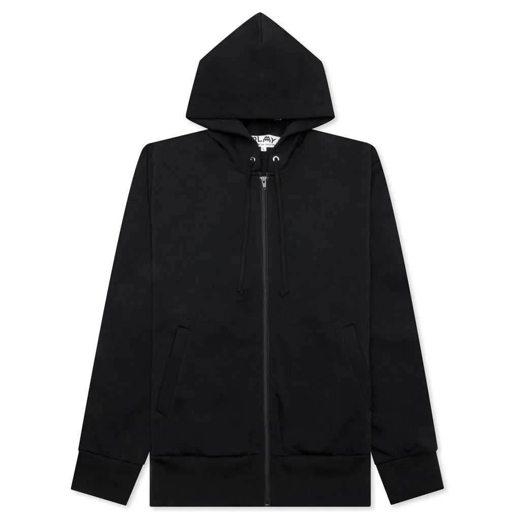 Comme des Garcons PLAY x the Artist Invader Full-Zip Hoodie - Black