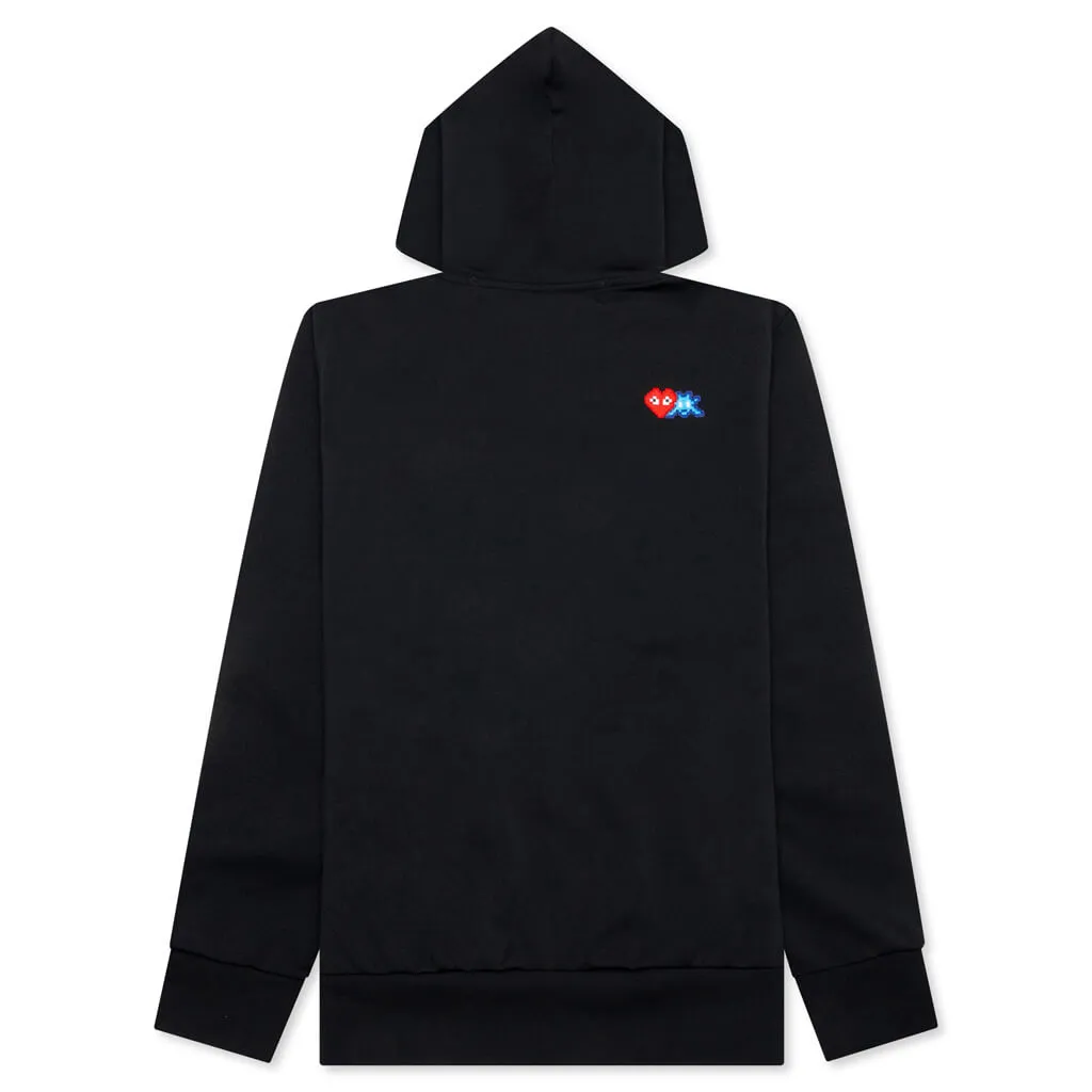 Comme des Garcons PLAY x the Artist Invader Full-Zip Hoodie - Black