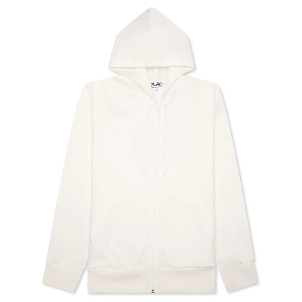 Comme des Garcons PLAY x the Artist Invader Full-Zip Hoodie - Off-White