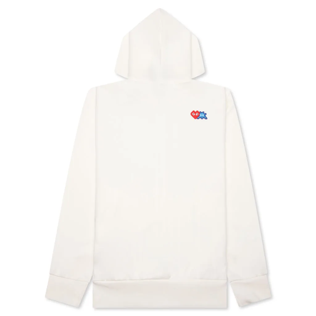 Comme des Garcons PLAY x the Artist Invader Full-Zip Hoodie - Off-White