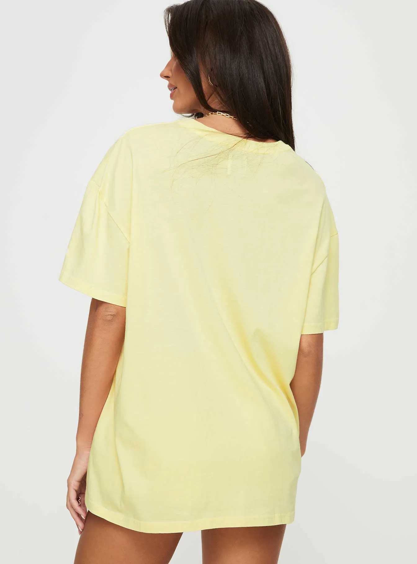 Costa Rica Oversized Tee Yellow