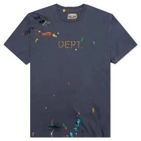 Dept Logo Handpainted Tee - Navy