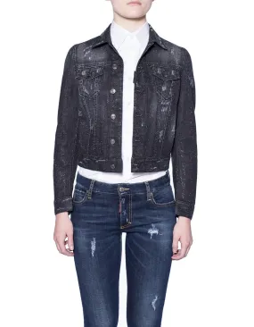 Dsquared2 Cropped Denim Jacekt