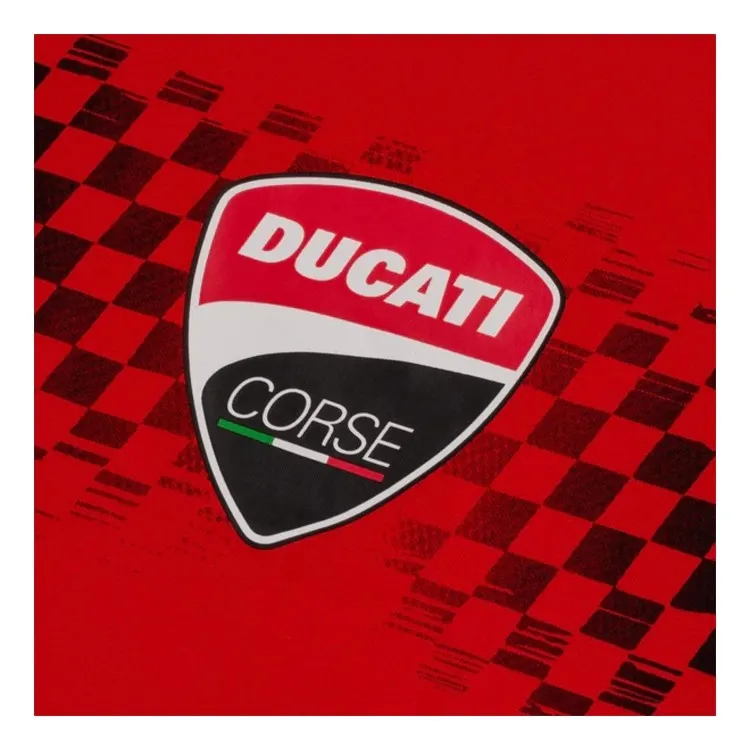 Ducati KID'S TEE DC24KA07 T-Shirt Bambino con Logo Ducati Corse Rossa