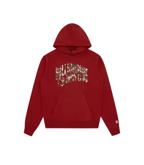 DUCK CAMO ARCH LOGO POPOVER HOOD - RED