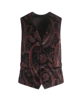 Etro Paisley Printed Buttoned Vest