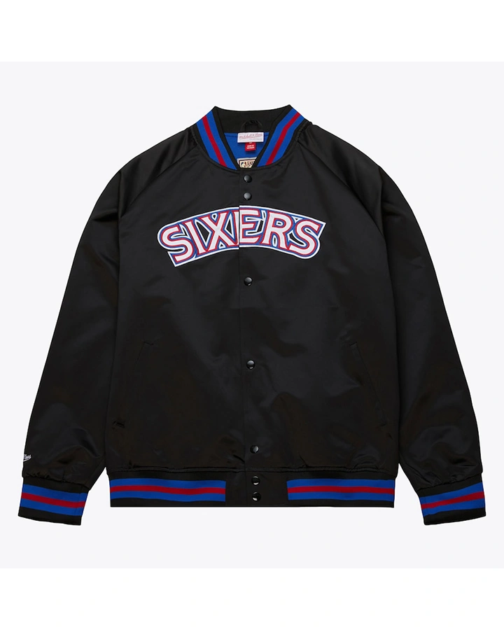 Eugenia Philadelphia 76ers Lightweight Satin Jacket - William Jacket