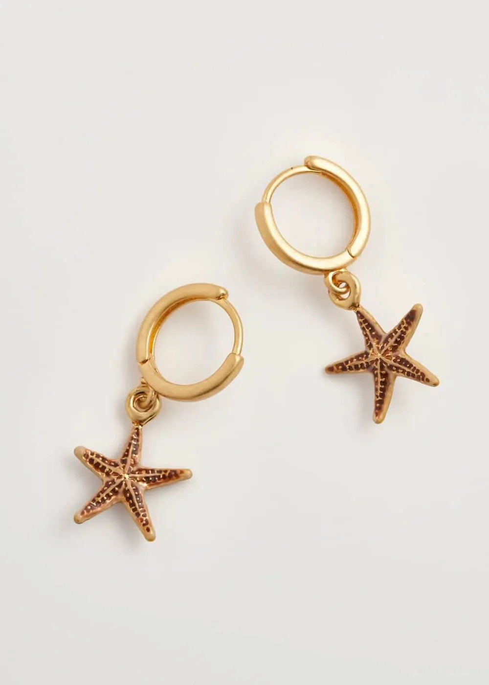 Fable England Starfish Huggie Hoops Earrings