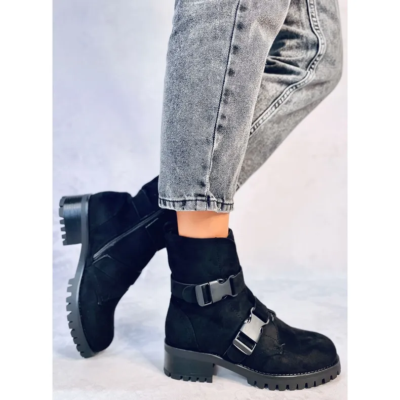 Falko Black military boots