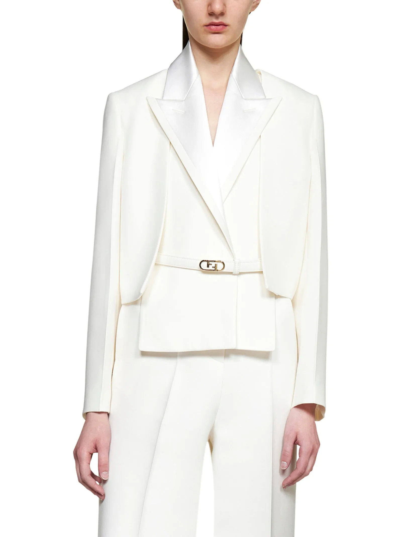 Fendi FF Buckle Belt Blazer