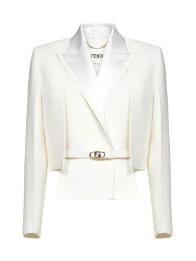 Fendi FF Buckle Belt Blazer