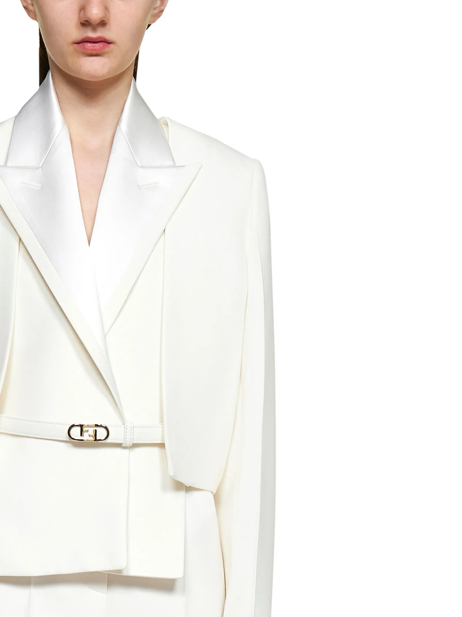 Fendi FF Buckle Belt Blazer