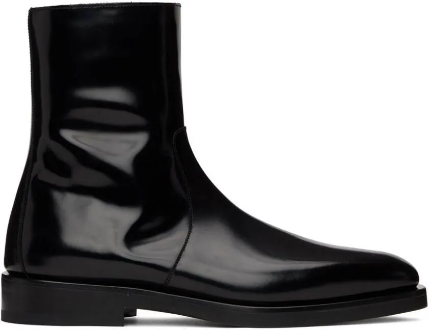 Ferragamo Black Calfskin Boots