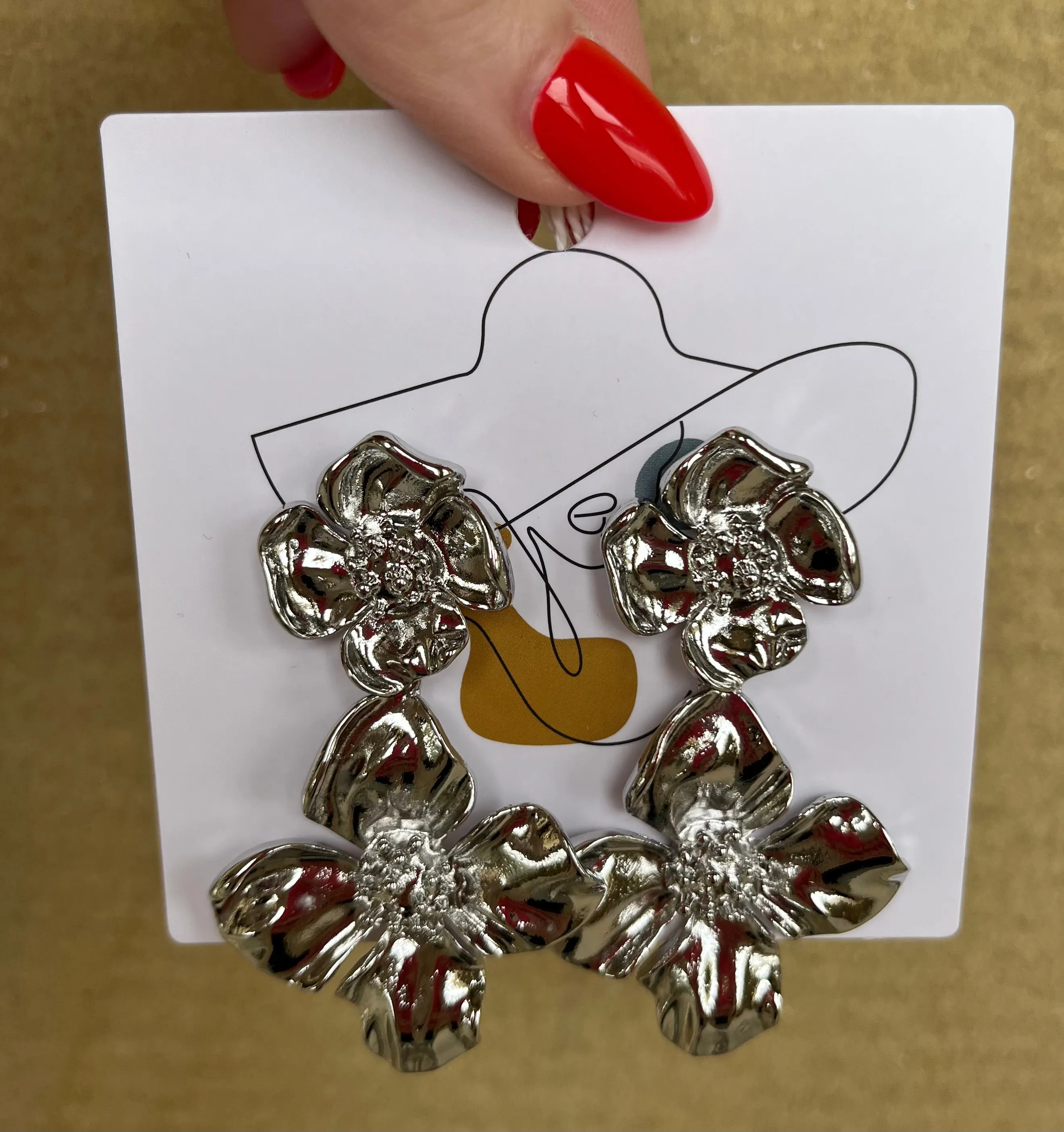 Flower Drop Earrings