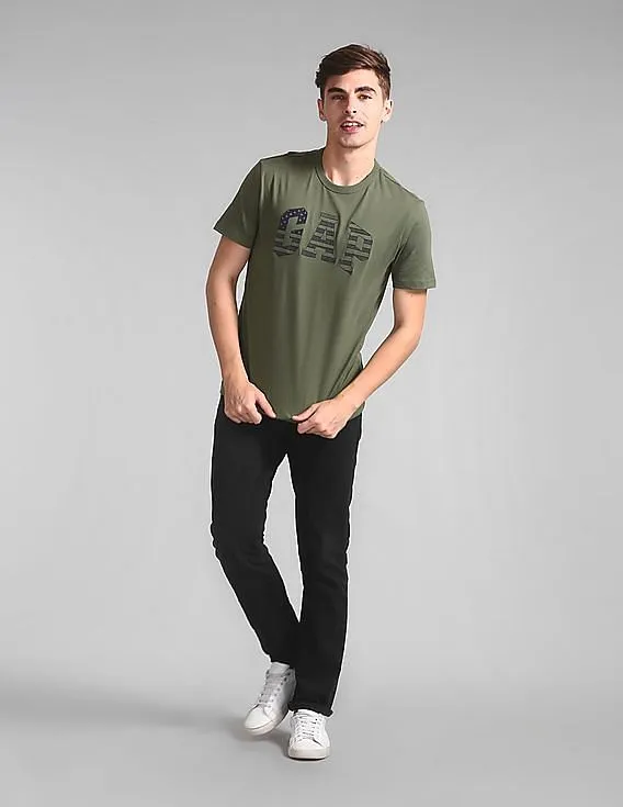 GAP Men Green Flag Logo Tee