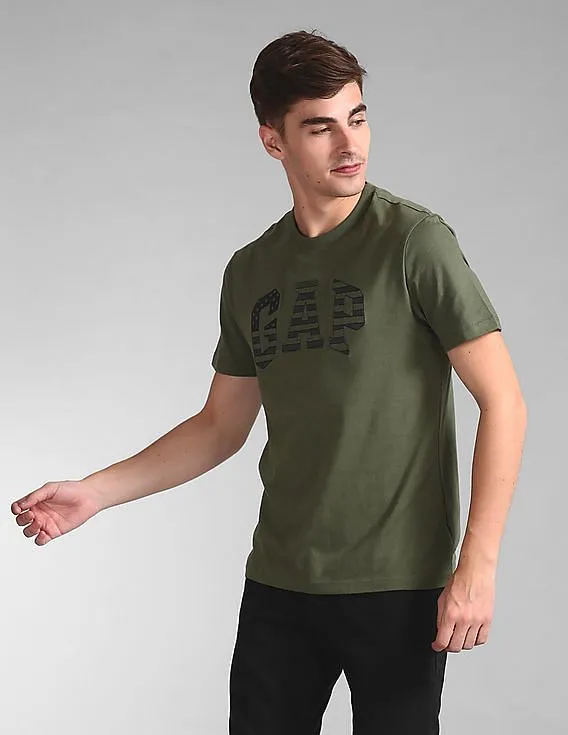 GAP Men Green Flag Logo Tee