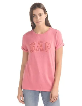 GAP Women Pink Softspun Logo Tee